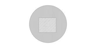 Chargeur écologique 10 W forme rond et plat Dax - Impression Haut