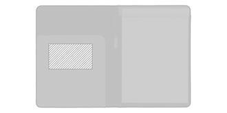 Conférencier/porte-documents A4 écologique Eli - Impression à l'intérieur