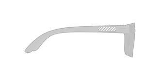 Lunettes de soleil avec verres miroir Bow - Marquage branche droite