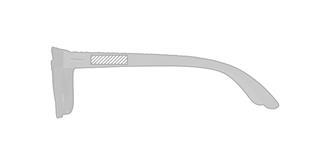 Lunettes de soleil avec verres miroir Bow - Marquage branche gauche