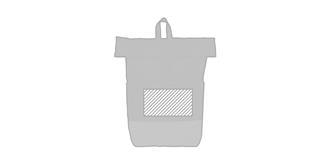 Sac à dos en RPET bimatière fermeture enroulé Blad - A l'avant