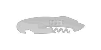 Ouvre-bouteille avec conception en acier Pilat - Marquage Verso