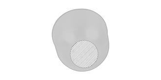 Bouteille isotherme à double paroi en acier Prev - Impression sur bouchon