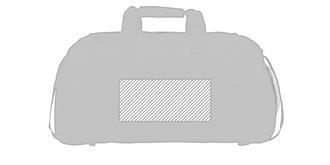 Sac de sport/voyage spacieux en polyester 600D Lam - Marquage Verso