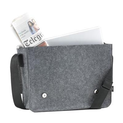 Sac bandoulière ou porte-documents en RPET Vart Gris