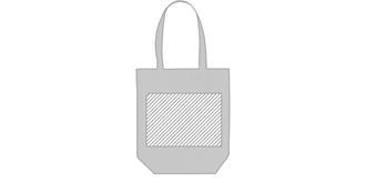 Sac en papier recyclé feutrine doux Biggy - Marquage Verso