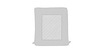 Sac à dos à cordelette en polyester Compilo - Marquage Recto