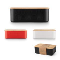 Boîte à pain coloré couvercle en bambou Bouats