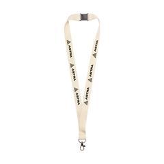 Lanyard en coton biologique avec mousqueton Bin