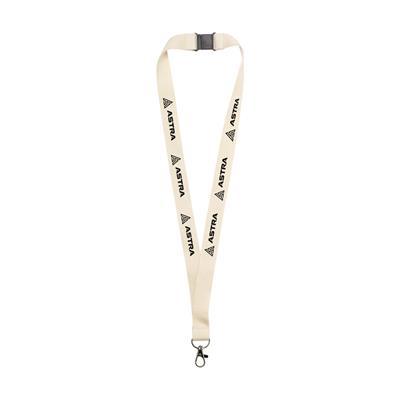 Lanyard en coton biologique avec mousqueton Bin