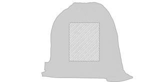 Sac à dos en coton 100 % biologique Tibaki - Marquage Recto