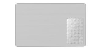 Planche à découper en bambou résistant Trak - impression sur arrière coté droite