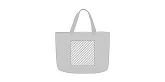 Sac en feutre RPET à anse courte Trip - A l'avant