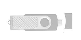 Clé USB type-C et USB OTG Newark - Marquage Recto