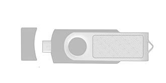 Clé USB type-C et USB OTG Newark - Marquage Verso