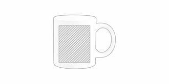 Mug en céramique de grande qualité 350 ml Holy - Marquage Recto