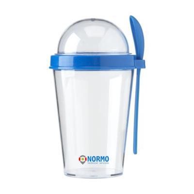 Goblet à yaourt en plastique transparent Pitch Bleu