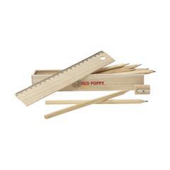 OBG PUB - Boîte de fournitures en bois avec couvercle Tezi