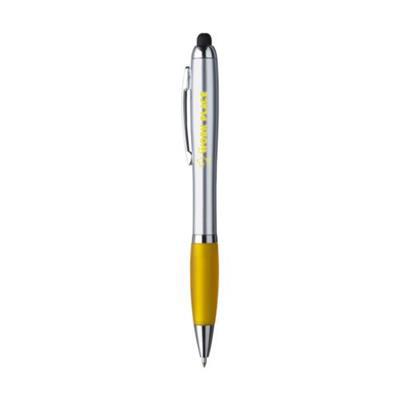 OBG.PUB - Stylo à bille avec un embout ou pointeur Athos Jaune Stylo à bille avec un embout ou pointeur Athos Jaune