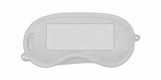 Masque pour voyage confortable en RPET Buxtok - Marquage Recto