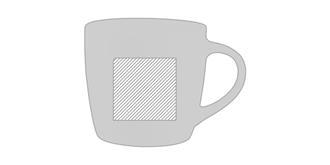 Mug de qualité en céramique avec grande anse Tse - Marquage Verso