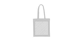 Sac shopping coton recyclé 180GSM Moubarak - Marquage Recto