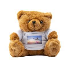 OBG PUB - Grand ours en peluche avec T-shirt blanc Bob