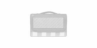 Couverture de pique-nique pliable Caly - Impression Haut