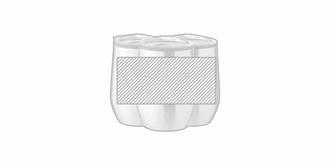 Tasse à double paroi 350 ml avec couvercle Crack - Marquage autour