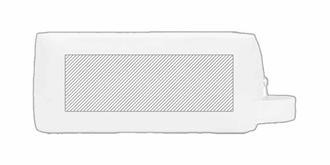 Sac cosmétique en toile forme rectangulaire Biatch - Marquage Verso