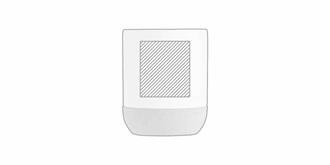 Tasse bimatière en liège et céramique mate Marly - A l'avant