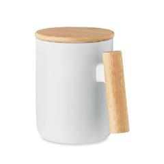 OBG PUB - Mug en porcelaine 380 ml poignée en bambou Majesty