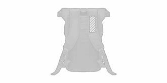 Sac à dos large en toile lavée spacieux Zurich - Impression sur sangle