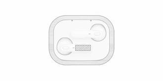 Écouteurs TWS avec étui en bambou Jazz - Impression Gauche