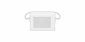 Sac isotherme pour 6 canettes en coton Evan - Marquage Verso