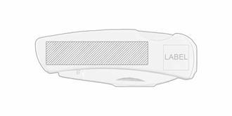 Couteau de poche pliable en acier Monson - Marquage Recto