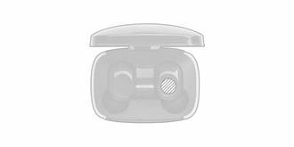 Écouteurs avec batterie intégrée 25 mAh Kolor - Impression Droite