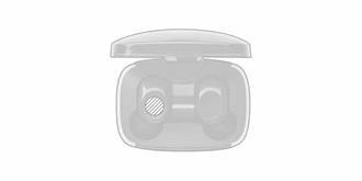 Écouteurs avec batterie intégrée 25 mAh Kolor - Impression Gauche