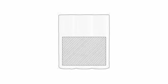 Bouteille d'eau en verre borosilicate 1L Lourge - Marquage autour