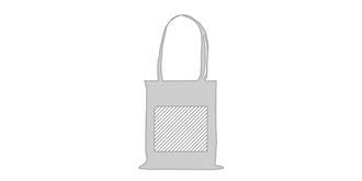 Sac tote bag en polyester Sublimation Prosum - Marquage Verso