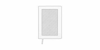 Carnet A5 plastique PU recyclé robuste Spell - Marquage Recto