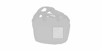 Porte-documents chic en polyester 600D Expoz - impression avant coté droite