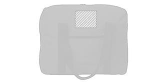 Sac à main de voyage rouge en polyester Taroc - Impression Haut