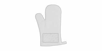Gant de cuisine solide et épais en coton Glove - Marquage Recto