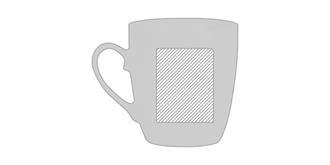 Mug en céramique de grande qualité 250 ml Doror - Marquage Recto