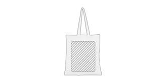 Tote bag en matière recyclable Ecolo - Marquage Recto
