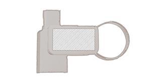 Clé USB et OTG type C 2.0 avec anneau Orama - Marquage Verso