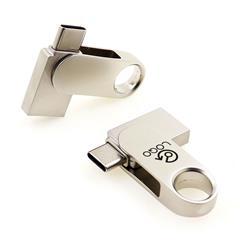 OBG PUB - Clé USB et OTG type C 3.0 avec anneau Saroka