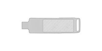 Jolie clé USB avec OTG type C 2.0 Beggeis - Marquage Verso