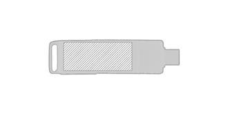 Clé USB et OTG type C 3.0 avec corps en métal Zaam - Marquage Recto